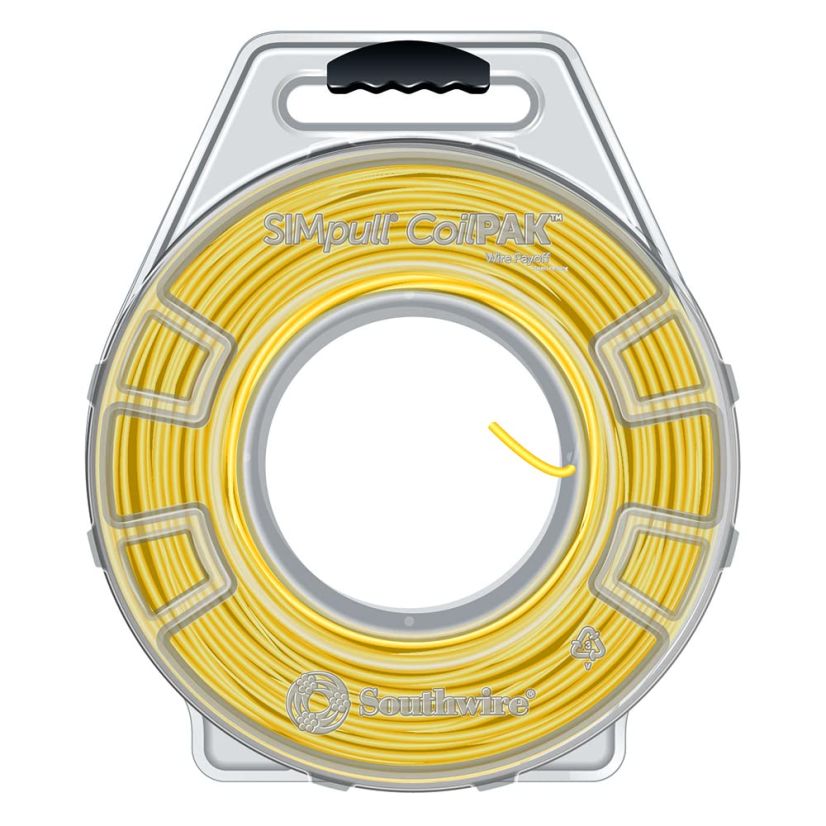 THHN Cable - Stranded, Yellow, 12 AWG, 2000ft SIMpull™ CoilPAK™